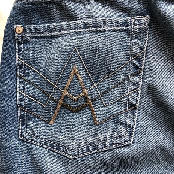 7 For All Mankind A Pocket Straight Leg Button Fly Jeans Size 29 - Picture 8 of 11